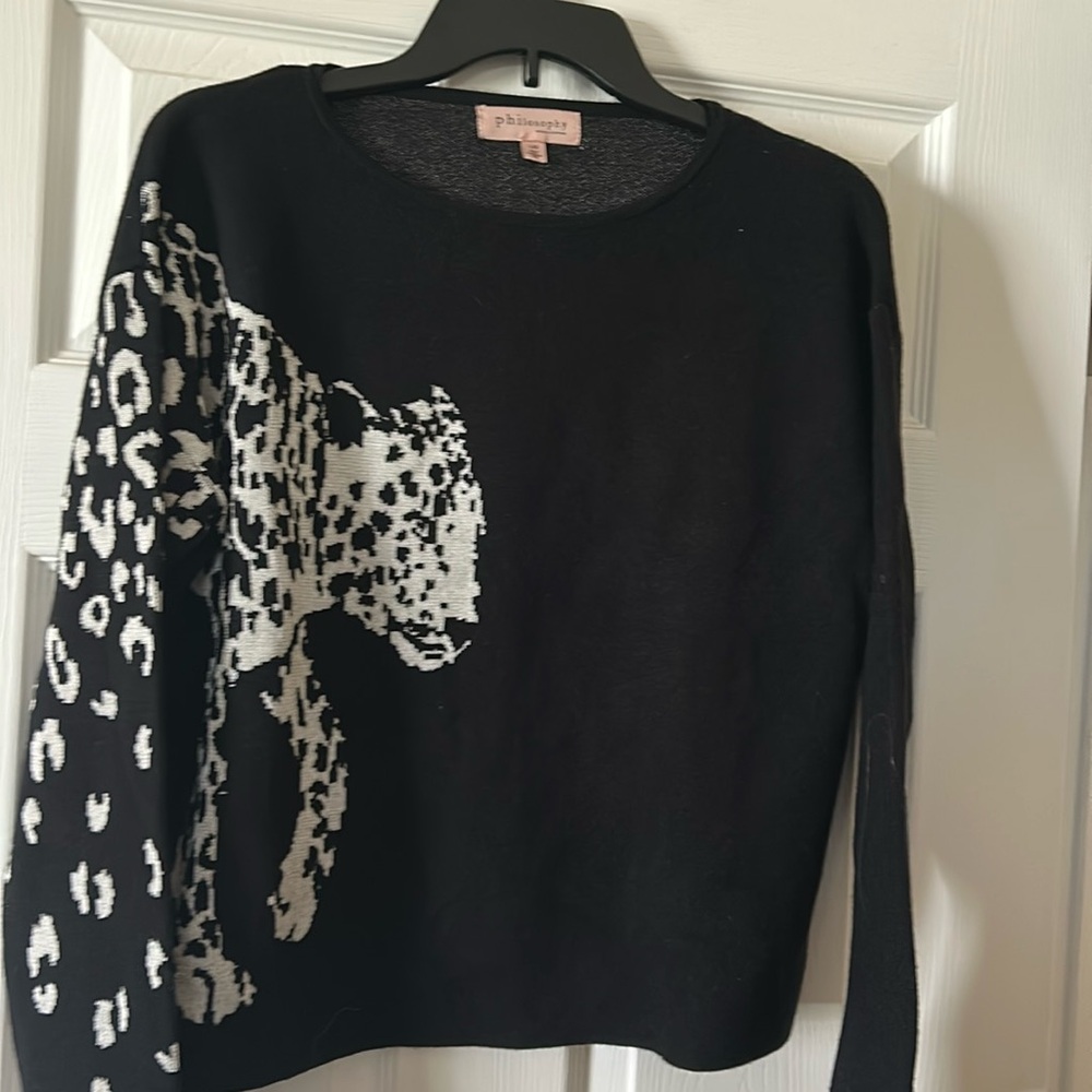 Animal print sweater
